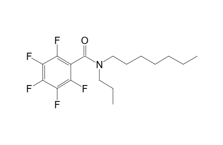 Benzamide, pentafluoro-N-propyl-N-heptyl-