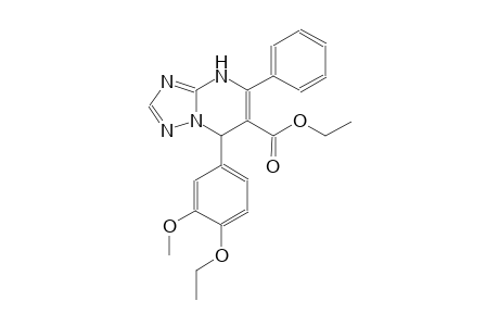 ethyl 7-(4-ethoxy-3-methoxyphenyl)-5-phenyl-4,7-dihydro[1,2,4]triazolo[1,5-a]pyrimidine-6-carboxylate