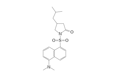 1-[5-(DIMETHYLAMINO)-NAPHTHALENE-1-SULFONYL]-4-(2-METHYLPROPYL)-PYRROLIDIN-2-ONE