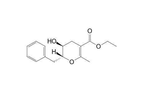 (5S,6R)-6-Benzyl-5-hydroxy-2-methyl-5,6-dihydro-4H-pyran-3-carboxylic acid ethyl ester