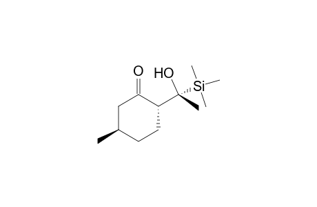 threo-2-[1-Hydroxy-1-(trimethylsilyl)ethyl]-5-methylcyclohexane-1-one