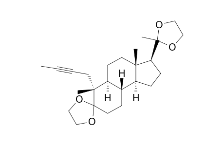 Spiro[7H-benz[e]indene-7,2'-[1,3]dioxolane], 6-(2-butynyl)dodecahydro-3a,6-dimethyl-3-(2-methyl-1,3-dioxolan-2-yl) -, [3S-(3.alpha.,3a.alpha.,5a.beta.,6.beta.,9a.alpha.,9b.beta.)]-