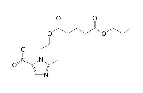 Glutaric acid, 2-(2-methyl-5-nitroimidazol-1-yl)ethyl propyl ester