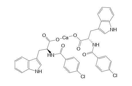 N-(p-chlorobenzoyl)-L-tryptophan, calcium salt