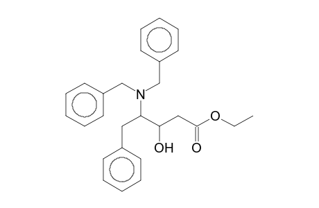 Pentanoic acid, 4-(dibenzylamino)-3-hydroxy-5-phenyl-, ethyl ester
