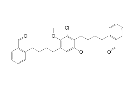 1-Chloro-2,5-bis[4'-(2"-formylphenyl) butyl]-3,6-dimethoxybenzene