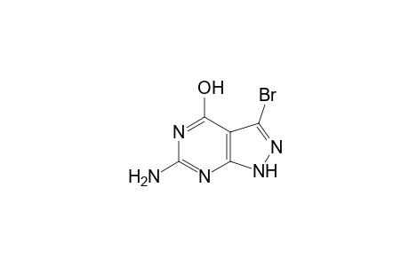 2-Amino-5-bromo-4(3H)-oxo-7H-pyrazolo[3,4-d]pyrimidine