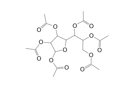 1,2,3,5,6,7-Hexa-O-acetylheptofuranose
