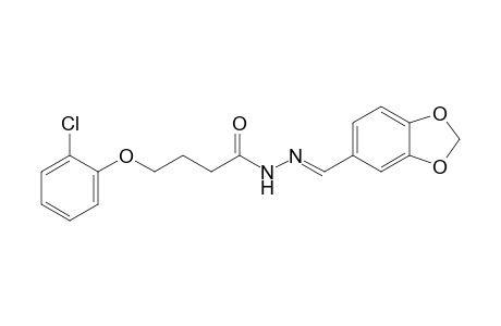 4-(o-chlorophenoxy)butyric acid, piperonylidenehydrazide