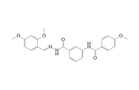 benzoic acid, 3-[(4-methoxybenzoyl)amino]-, 2-[(E)-(2,4-dimethoxyphenyl)methylidene]hydrazide