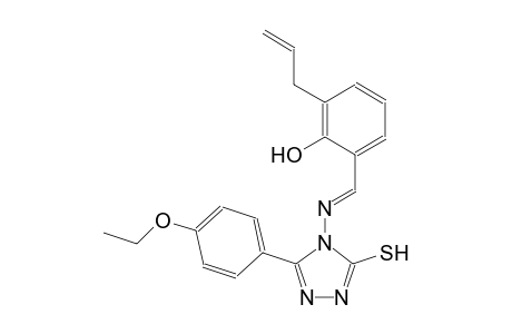 2-allyl-6-((E)-{[3-(4-ethoxyphenyl)-5-sulfanyl-4H-1,2,4-triazol-4-yl]imino}methyl)phenol