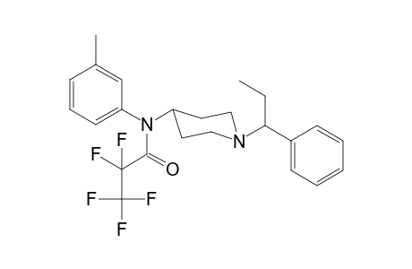 N-3-Methylphenyl-N-[1-(1-phenylpropyl)piperidin-4-yl]pentafluoropropanamide