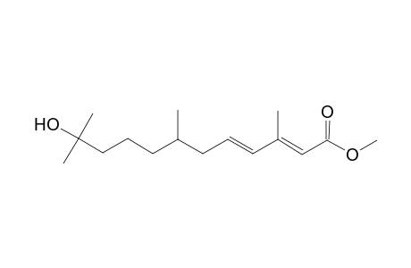 2,4-Dodecadienoic acid, 11-hydroxy-3,7,11-trimethyl-, methyl ester, (E,E)-