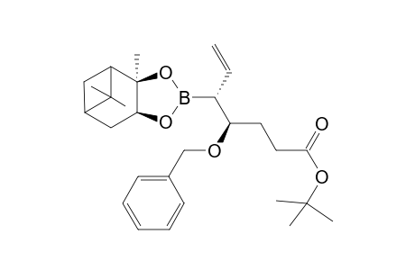 (-)-Pinanediol (1R,2R)-2-benzyloxy-4-[tert-butoxycarbonyl]-1-vinylbutaneboronate