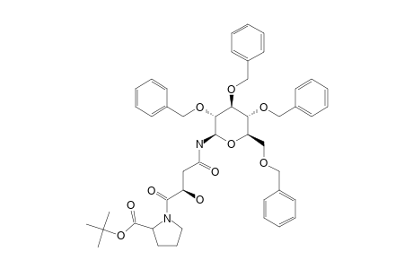 TERT.-BUTYL_N-[(2-S)-1,4-DIOXO-2-HYDROXY-4-[(2,3,4,6-TETRA-O-BENZYL-BETA-D-GLUCOPYRANOSYL)-AMINO]-BUTYL]-PROLINATE