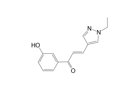 (E)-3-(1-ethyl-4-pyrazolyl)-1-(3-hydroxyphenyl)-2-propen-1-one