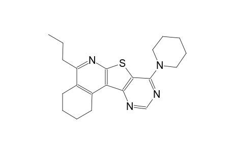 pyrimido[4',5':4,5]thieno[2,3-c]isoquinoline, 1,2,3,4-tetrahydro-8-(1-piperidinyl)-5-propyl-