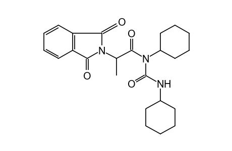 1,3-DICYCLOHEXYL-1-(2-PHTHALIMIDOPROPIONYL)UREA