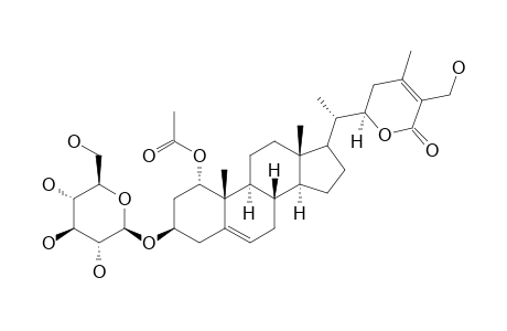 (20S,22R)-1.alpha.-Acetoxy-27-hydroxywitha-5,24-dienolide-3.beta.-(O-.beta.,D-glucopyranoside)