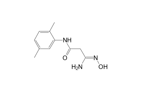 Propanamide, 3-amino-N-(2,5-dimethylphenyl)-3-(hydroxyimino)-
