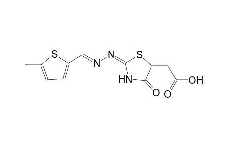 ((2E)-2-{(2E)-2-[(5-methyl-2-thienyl)methylene]hydrazono}-4-oxo-1,3-thiazolidin-5-yl)acetic acid