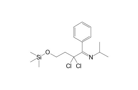 N-(2,2-Dichloro-1-phenyl-4-trimethylsiloxy-1-butylidene)isopropylamine