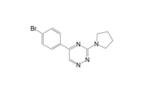 5-(4-bromophenyl)-3-(1-pyrrolidinyl)-1,2,4-triazine