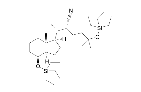 (8S,20S,22R)-Des-A,B-22-cyano-8.beta.,25-bis[(triethylsilyl)oxy]-cholestane