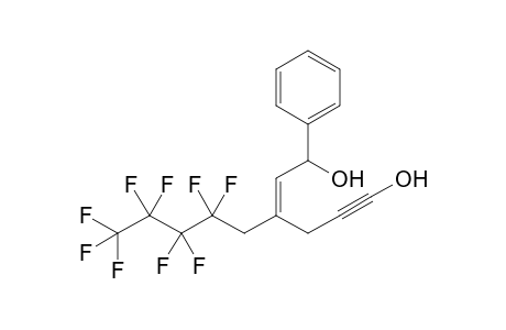 3-(2',2',3',3',4',4',5',5',5'-Nonafluoropentyl)-1-phenylhex-5-yn-2(E)-en-1,6-diol