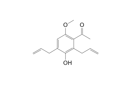 1-(2',4'-Diallyl-3'-hydroxy-6'-methoxyphenyl)-1-ethanone