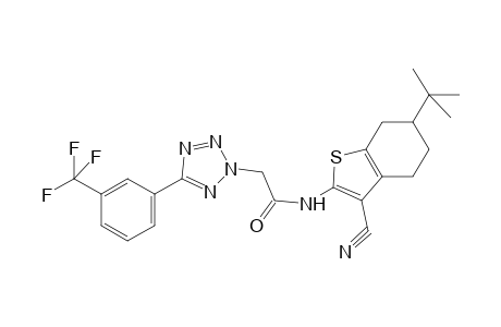 N-(6-tert-butyl-3-cyano-4,5,6,7-tetrahydro-1-benzothiophen-2-yl)-2-[5-[3-(trifluoromethyl)phenyl]-1,2,3,4-tetrazol-2-yl]ethanamide
