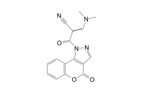 3-(dimethylamino)-2-(4-oxo-1,4-dihydrochromeno[4,3-c]pyrazole-1-carbonyl)acrylonitrile