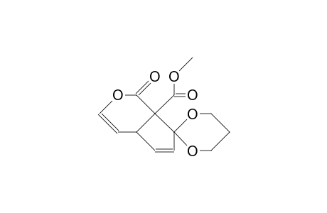 1-Methoxycarbonyl-3-oxa-bicyclo(4.3.0)nona-4,7-dien-2,9-dione9-(propane-1,3-diyl) ketal