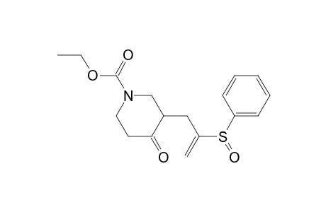 N-(Ethoxycarbonyl)-3-[2-(phenylsulfinyl)-2-propenyl]-4-piperidone