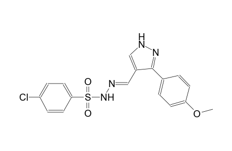 4-chloro-N'-{(E)-[3-(4-methoxyphenyl)-1H-pyrazol-4-yl]methylidene}benzenesulfonohydrazide