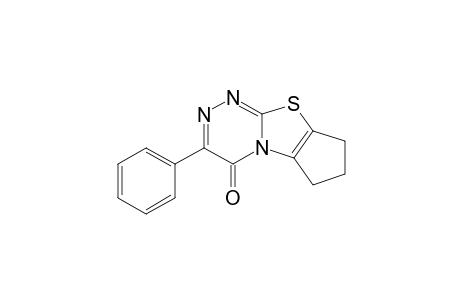 7,8-dihydro-3-phenyl-4H,6H-cyclopenta[4,5]thiazolo[2,3-c]-as-triazin-4-one