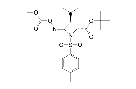 TERT.-BUTYL-4-METHOXYCARBONYLOXYIMINO-3-ISO-PROPYL-1-(TOSYL)-AZETIDIN-2-CARBOXYLATE