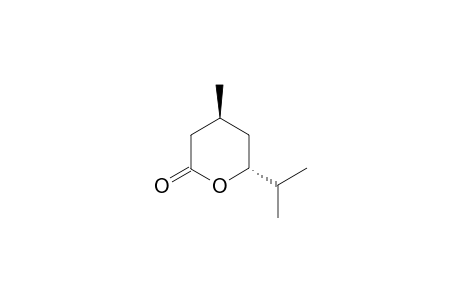 (4S*,6S*)-4-Methyl-6-isopropyl-tetrahydropyran-2-one