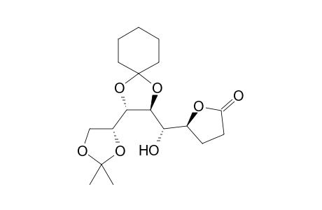 (5S)-5-[(1S,2S,3R,4R)-2,3-Cyclohexylidenedioxy-4,5-isopropylidenedioxy-1-hydroxypentyl]trtrafuran-2-one