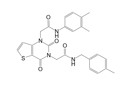 1-[3-(3,4-dimethylphenyl)-2-oxopropyl]-3-[4-(4-methylphenyl)-2-oxobutyl]-1H,2H,3H,4H-thieno[3,2-d]pyrimidine-2,4-dione