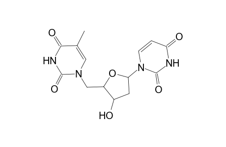 Uridine, 2',5'-dideoxy-5'-(3,4-dihydro-5-methyl-2,4-dioxo-1(2H)-pyrimidinyl)-