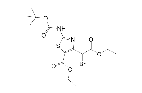 4-(1-bromo-2-ethoxy-2-keto-ethyl)-2-(tert-butoxycarbonylamino)thiazole-5-carboxylic acid ethyl ester