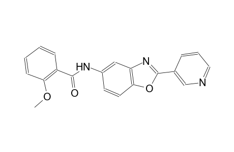 2-methoxy-N-[2-(3-pyridinyl)-1,3-benzoxazol-5-yl]benzamide