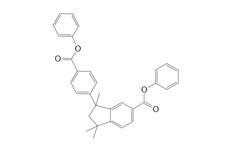 1H-indene-5-carboxylic acid, 2,3-dihydro-1,1,3-trimethyl-3-[4-(phenoxycarbonyl)phenyl]-, phenyl ester