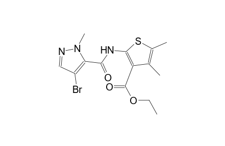 ethyl 2-{[(4-bromo-1-methyl-1H-pyrazol-5-yl)carbonyl]amino}-4,5-dimethyl-3-thiophenecarboxylate