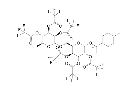 6-O-(.alpha.-L-rhamnopyranosyl)-.beta.-[(R,S)-.alpha.-terpinyl]-D-glucopyranoside-hexakis(trifluoroacetyl)