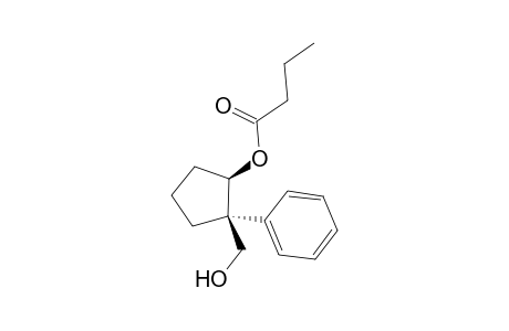 cis-1-Hydroxymethyl-1-phenylcyclopent-2-yl butanoate