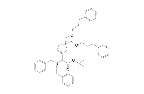 tert-Butyl[4,4-bis(3-phenylpropoxymethyl)cyclopent-1-enyl]-N,N-dibenzylaminoacetate
