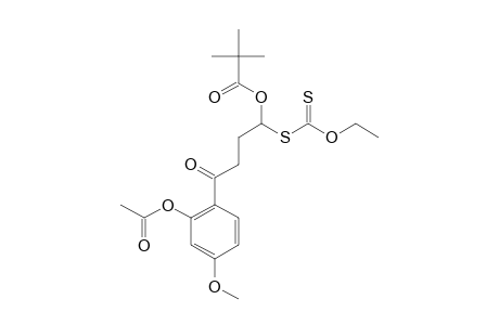 2,2-DIMETHYL-PROPIONIC-ACID-4-(2-ACETOXY-4-METHOXYPHENYL)-1-ETHOXYTHIOCARBONYLSULFANYL-4-OXO-BUTYLESTER