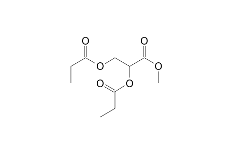 3-Methoxy-3-oxopropane-1,2-diyl dipropionate